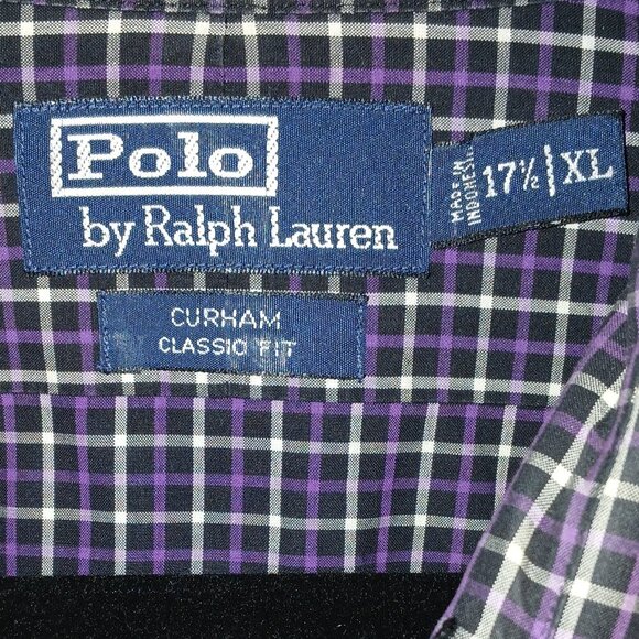 RALPH LAUREN CURHAM CUSTOM FIT LONG SLEEVE PLAID SHIRT, SIZE XL BUTTON DOWN - Picture 2 of 4